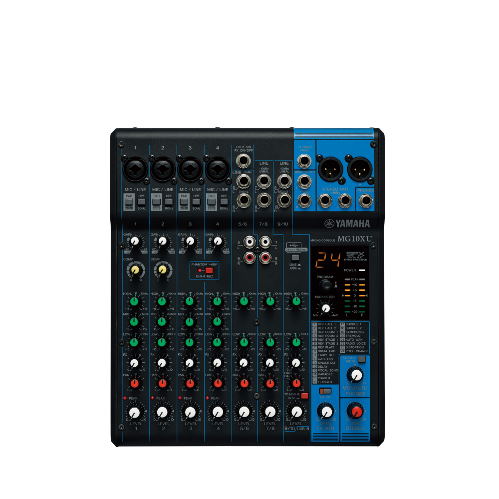 Mixer Yamaha MG10XU 10 Canais - Reference Music Center